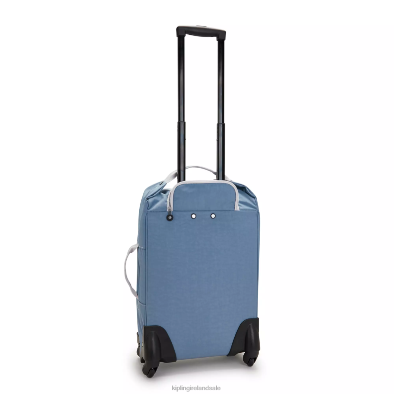 Rolling Luggage Brush Blue C Darcey Small Carry-On Rolling Luggage Women Kipling J6TNX510
