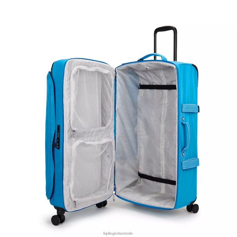 Rolling Luggage Eager Blue Spontaneous Large Rolling Luggage Women Kipling J6TNX519