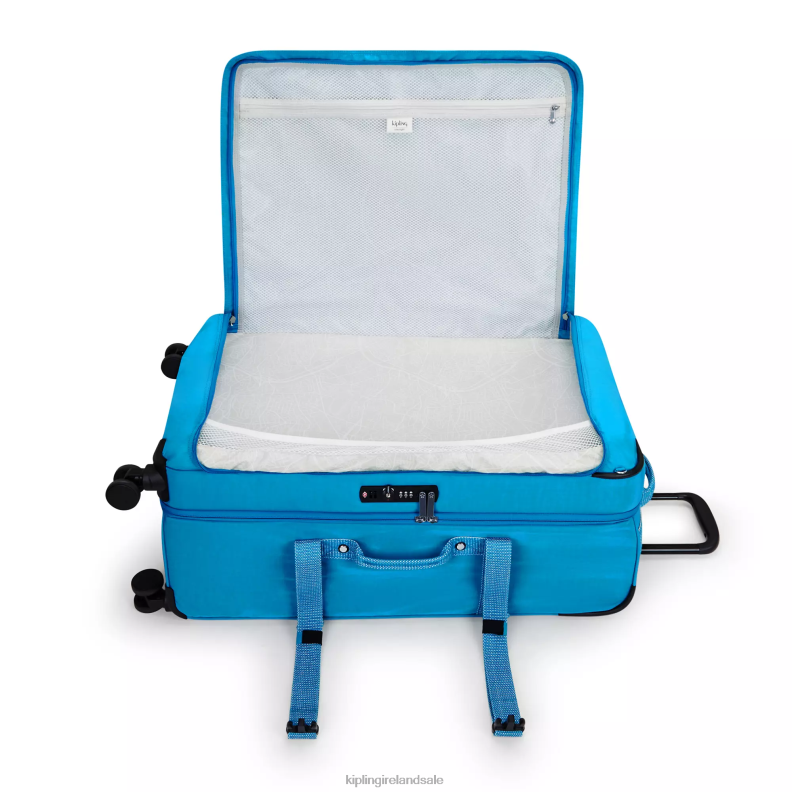 Rolling Luggage Eager Blue Spontaneous Large Rolling Luggage Women Kipling J6TNX519