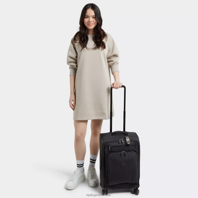 Rolling Luggage Signature Embossed Youri Spin Small Printed 4 Wheeled Rolling Luggage Women Kipling J6TNX515