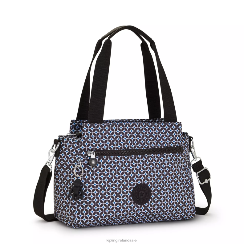 Shoulder Bags Blackish Tile Elysia Printed Shoulder Bag Women Kipling J6TNX239