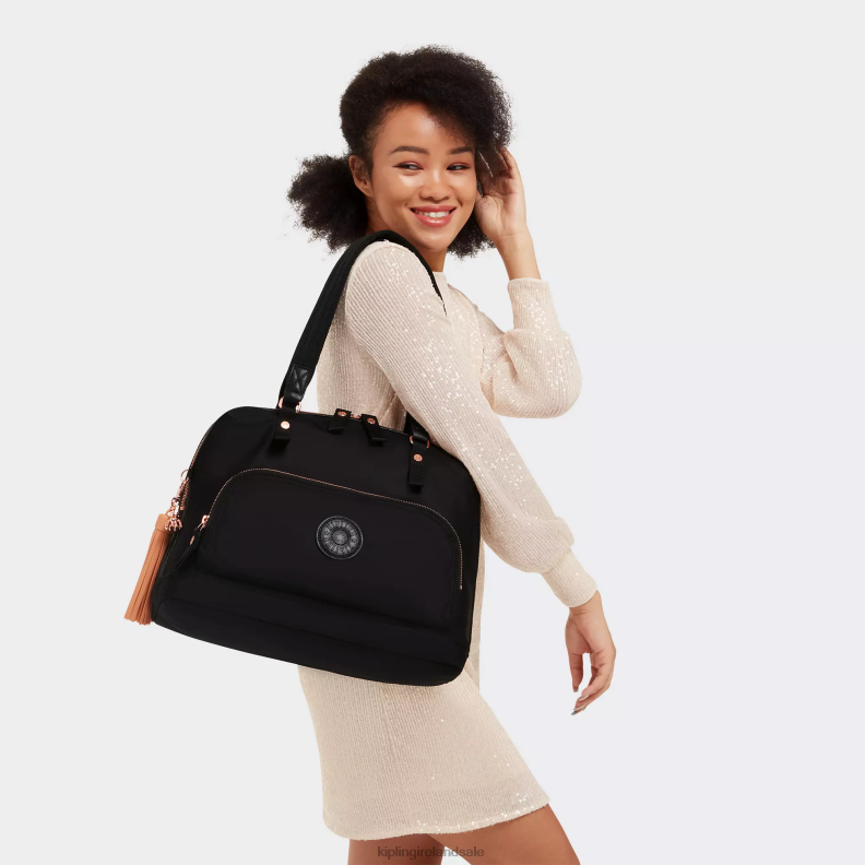 Shoulder Bags Rose Black Linza 15\ Laptop Shoulder Bag Women Kipling J6TNX244
