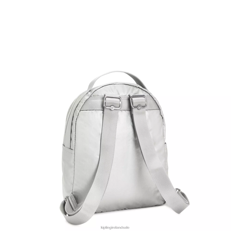 Small Backpacks Bright Metallic Kae Metallic Backpack Women Kipling J6TNX385