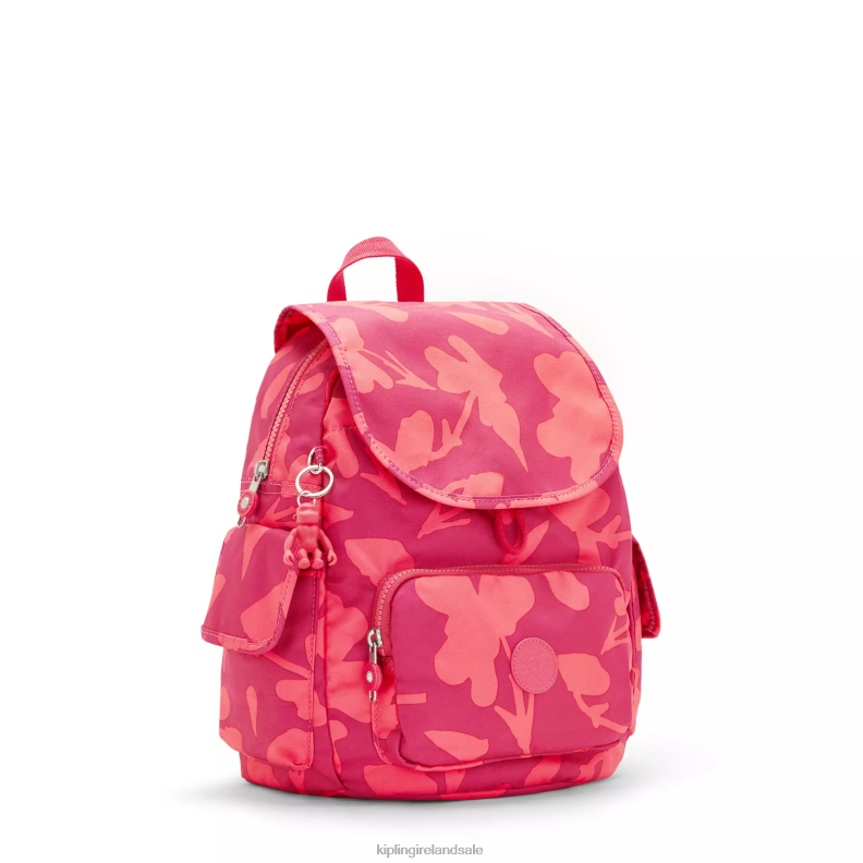 Small Backpacks Coral Flower City Pack Small Printed Backpack Women Kipling J6TNX378