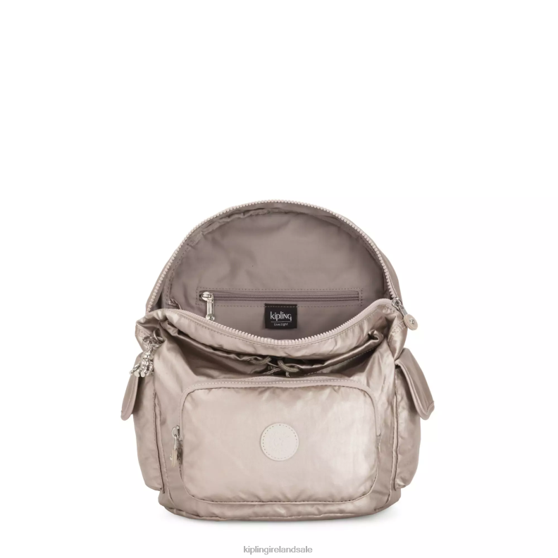 Small Backpacks Metallic Glow City Pack Small Metallic Backpack Women Kipling J6TNX381