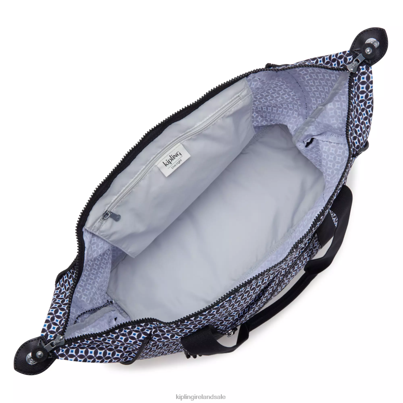 Tote Bags Blackish Tile Art Medium Printed Tote Bag Women Kipling J6TNX260