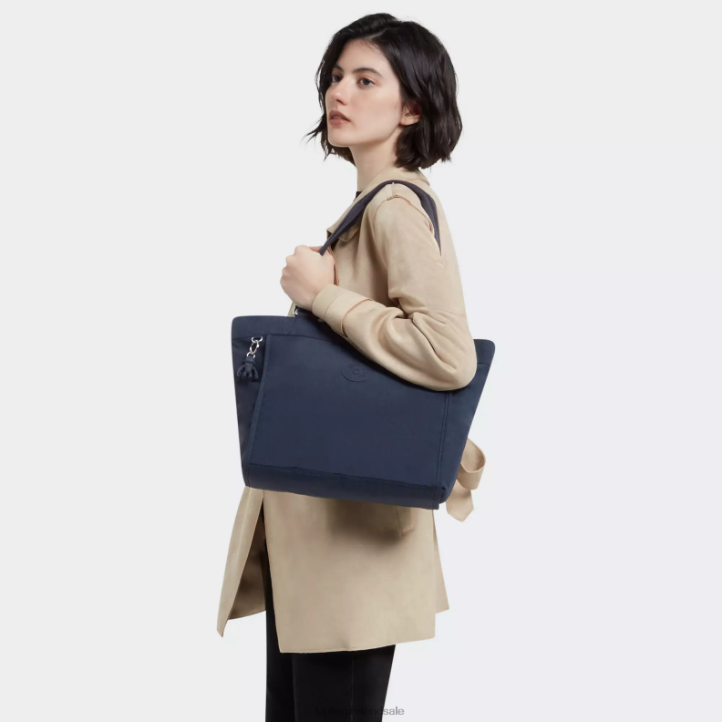 Tote Bags Blue Bleu New Shopper Small Tote Bag Women Kipling J6TNX275