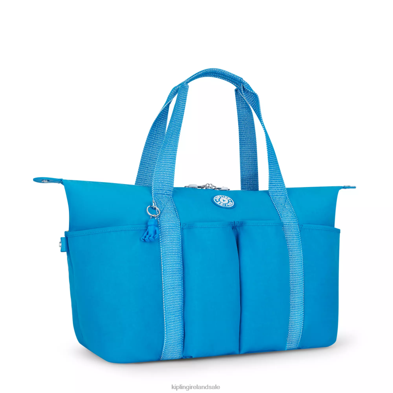 Tote Bags Eager Blue Art M Versatile Tote Bag Women Kipling J6TNX269