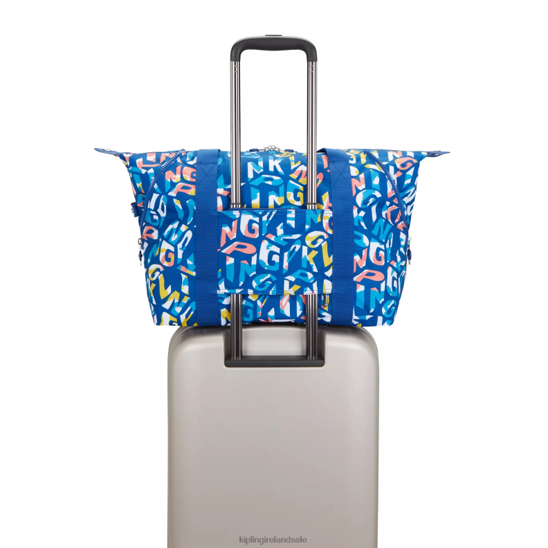 Tote Bags Neon Art Medium Printed Tote Bag Women Kipling J6TNX259