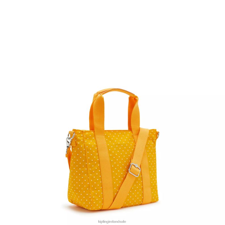 Tote Bags Soft Dot Yellow Asseni Mini Printed Tote Bag Women Kipling J6TNX83
