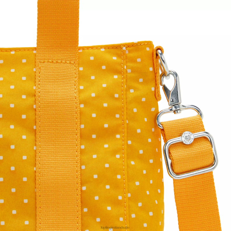 Tote Bags Soft Dot Yellow Asseni Mini Printed Tote Bag Women Kipling J6TNX83