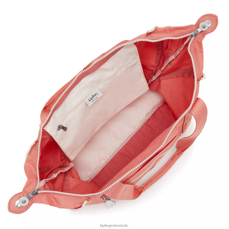 Tote Bags Vintage Pink Art Medium Tote Bag Women Kipling J6TNX257