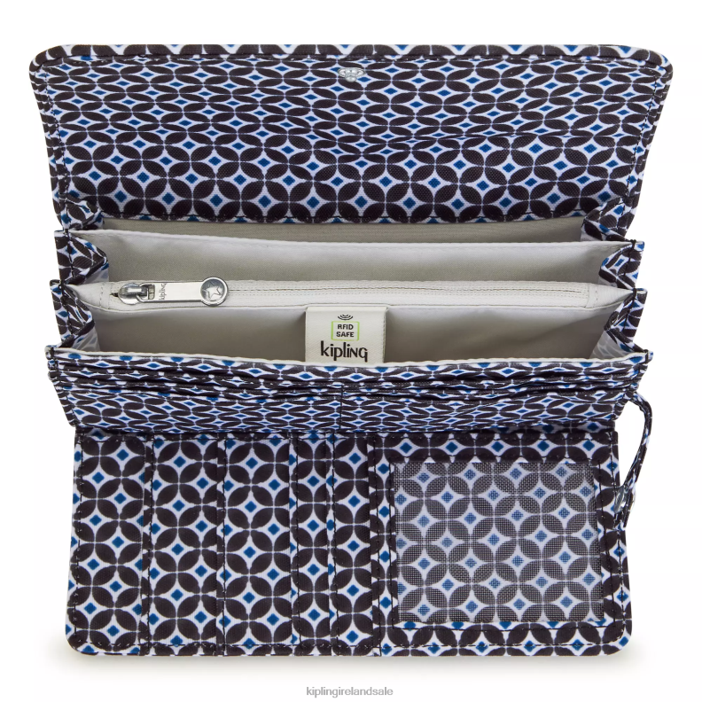 Wallets  Wristlets Blackish Tile Money Land Printed Snap Wallet Women Kipling J6TNX312