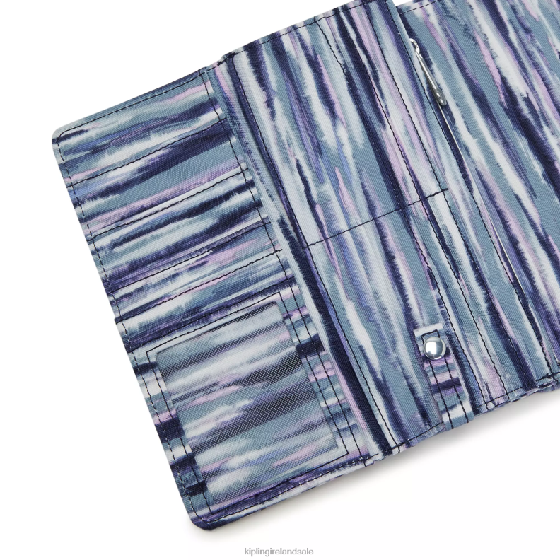 Wallets  Wristlets Brush Stripes Money Land Printed Snap Wallet Women Kipling J6TNX309