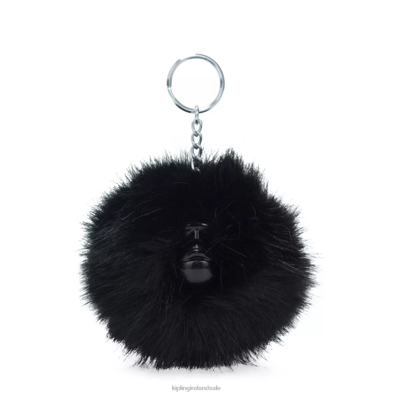 Keychains True Black Pompom Monkey Keychain Women Kipling J6TNX730