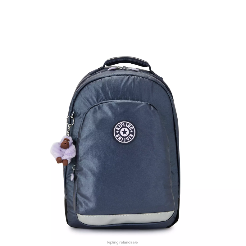 Laptop Backpacks Admiral Blue Class Room Metallic 17" Laptop Backpack Women Kipling J6TNX477