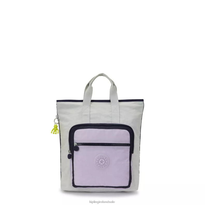 Laptop Backpacks Grey Lilac Block Sia 15" Laptop Tote Backpack Women Kipling J6TNX446