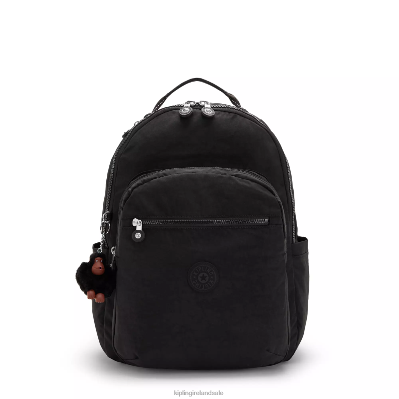 Laptop Backpacks True Black Tonal Seoul Large 15" Laptop Backpack Women Kipling J6TNX476