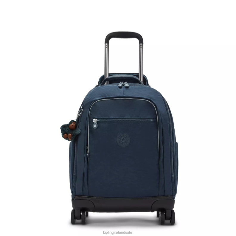 Rolling Backpacks True Blue Tonal New Zea 15" Laptop Rolling Backpack Women Kipling J6TNX480