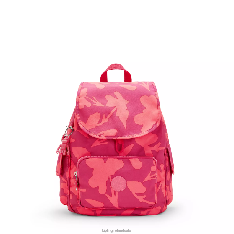 Small Backpacks Coral Flower City Pack Small Printed Backpack Women Kipling J6TNX378