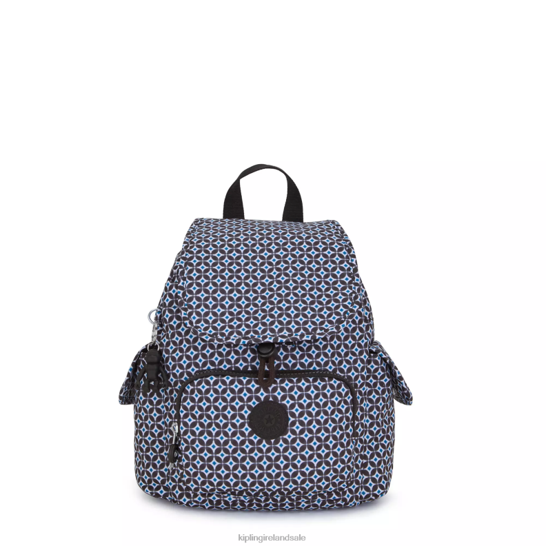 Mini Bags Blackish Tile City Pack Mini Printed Backpack Women Kipling J6TNX498