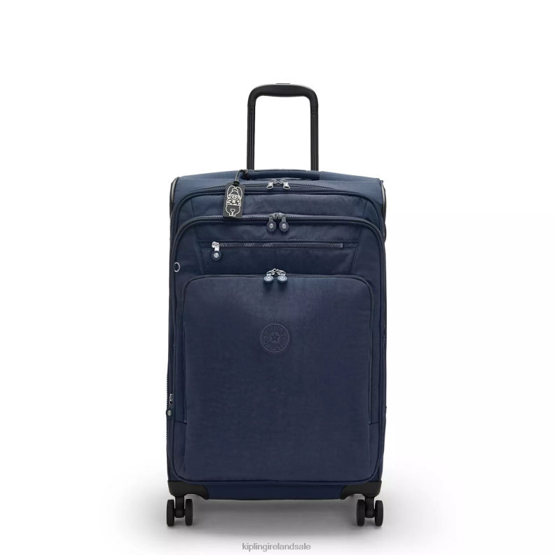 Rolling Luggage Blue Bleu Youri Spin Medium 4 Wheeled Rolling Luggage Women Kipling J6TNX522