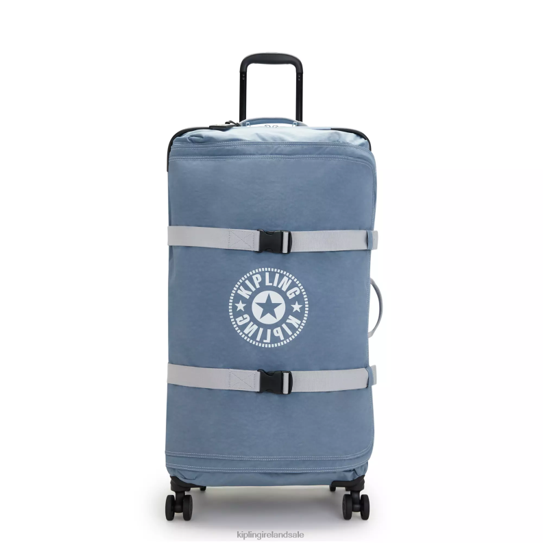 Rolling Luggage Brush Blue C Spontaneous Large Rolling Luggage Women Kipling J6TNX521