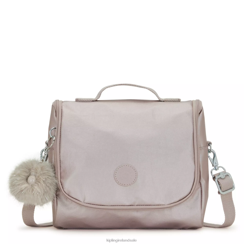 Lunch Bags Metallic Rose New Kichirou Metallic Lunch Bag Women Kipling J6TNX655